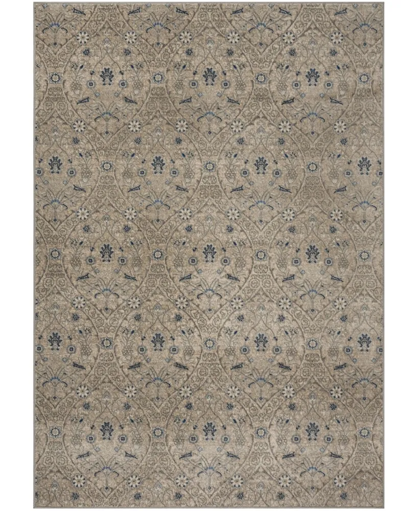 Safavieh Brentwood BNT860 Light Gray and Blue 3' x 5' Area Rug