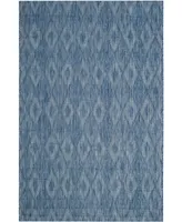 Safavieh Courtyard CY8522 Navy 5'3" x 5'3" Sisal Weave Square Outdoor Area Rug