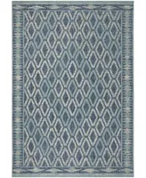 Safavieh Courtyard CY8531 Navy and Aqua 2' x 3'7" Sisal Weave Outdoor Area Rug