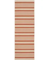 Safavieh Courtyard CY6062 Terracotta and Beige 2'3" x 10' Sisal Weave Runner Outdoor Area Rug