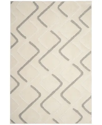 Safavieh Olympia OSG322 Cream and Gray 4' x 6' Area Rug