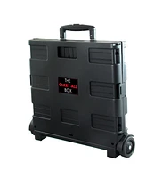 Elama Home Heavy Duty Carry All Easy Folding Cart with Lid