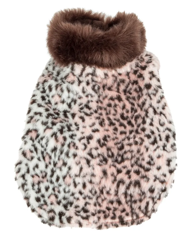 Pet Life Luxe 'Furracious' Cheetah Patterned Faux Fur Dog Coat Jacket