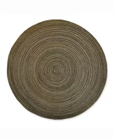 Design Imports Variegated Round Polypropylene Woven Placemat