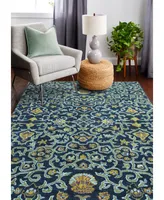 Bb Rugs Dijay Djy-131 Navy 2'6" x 8' Runner Area Rug