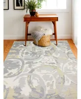 Bb Rugs Elements Elm 226 Ivory Gold Area Rug