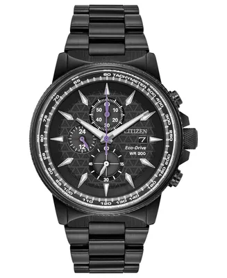 Marvel by Citizen Black Panther Chronograph Black Bracelet Watch 42mm