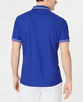 Club Room Men's Performance Stripe Polo, Created for Macy's