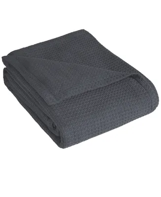 Beatrice Home Grand Hotel Waffle Knit Cotton Blanket