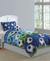 Soccer League 3 Pc Twin Comforter Set