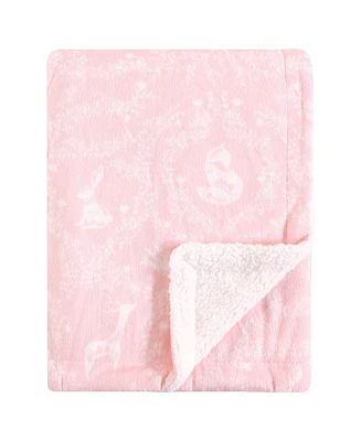 Yoga Sprout Mink Blanket with Sherpa Backing, One