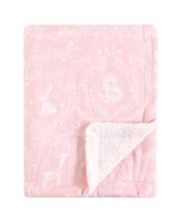 Yoga Sprout Mink Blanket with Sherpa Backing, One