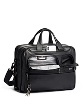 Tumi Alpha 3 Expandable Organizer Leather Laptop Brief