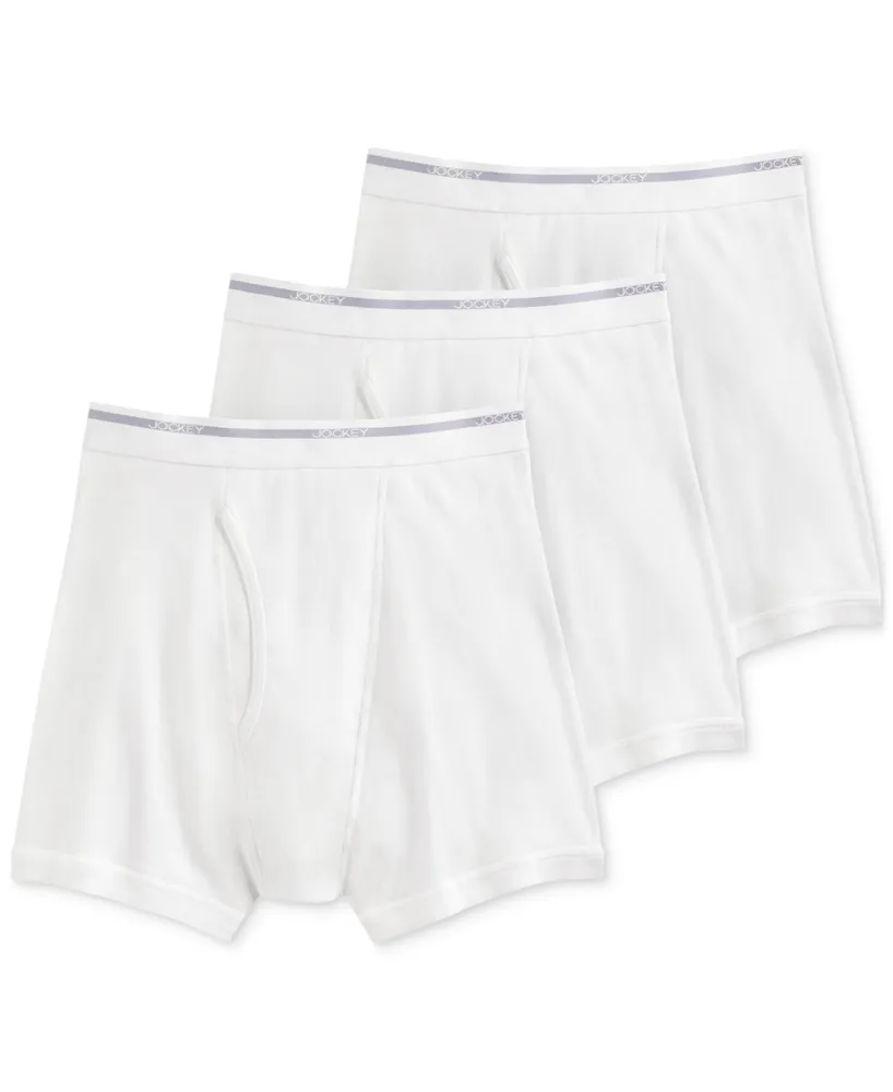 Jockey Men's 3-Pack Classic Cotton Boxer Briefs