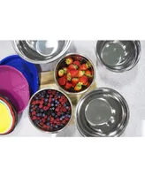 Elite Gourmet 12-Pc. Colored Mixing Bowl Set