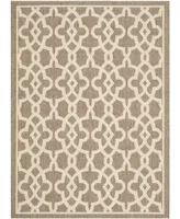 Safavieh Courtyard CY6071 Mocha and Beige 8' x 11' Outdoor Area Rug