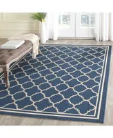 Safavieh Courtyard CY6918 Navy and Beige 8' x 11' Sisal Weave Outdoor Area Rug