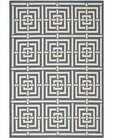 Safavieh Courtyard CY6937 Navy and Beige 4' x 5'7" Sisal Weave Outdoor Area Rug