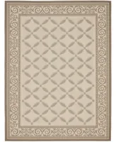 Safavieh Courtyard CY7107 Beige and Dark Beige 8' x 11' Outdoor Area Rug