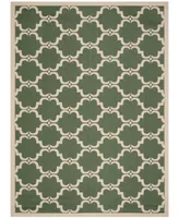 Safavieh Courtyard CY6009 Dark Green and Beige 8' x 11' Outdoor Area Rug