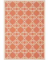 Safavieh Courtyard CY6032 Terracotta and Beige 4' x 5'7" Outdoor Area Rug