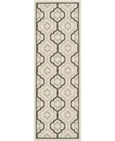 Safavieh Courtyard CY7938 Beige and Black 2'3" x 6'7" Runner Outdoor Area Rug