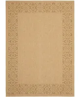 Safavieh Courtyard CY6011 Natural and Gold 6'7" x 9'6" Sisal Weave Outdoor Area Rug