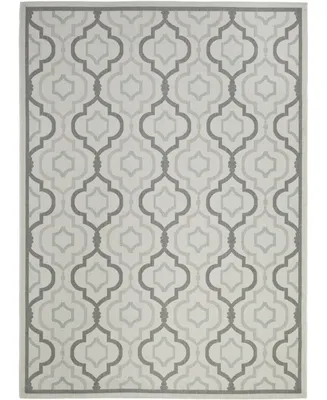 Safavieh Courtyard CY7938 Light Gray and Anthracite 9' x 12' Sisal Weave Outdoor Area Rug
