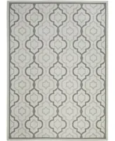 Safavieh Courtyard CY7938 Light Gray and Anthracite 9' x 12' Sisal Weave Outdoor Area Rug