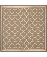 Safavieh Courtyard CY6918 and Bone 5'3" x 5'3" Square Outdoor Area Rug