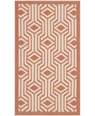 Safavieh Courtyard CY6113 Beige and Terracotta 2' x 3'7" Sisal Weave Outdoor Area Rug