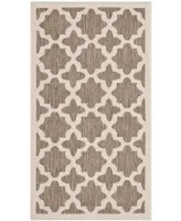 Safavieh Courtyard CY6913 Brown and Bone 2' x 3'7" Sisal Weave Outdoor Area Rug