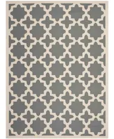 Safavieh Courtyard CY6913 Anthracite and Beige 8' x 11' Sisal Weave Outdoor Area Rug