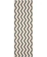 Safavieh Courtyard CY6245 Grey and Beige 2'3" x 12' Sisal Weave Runner Outdoor Area Rug