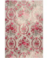 Safavieh Monaco MNC205 Ivory and Pink 4' x 5'7" Area Rug