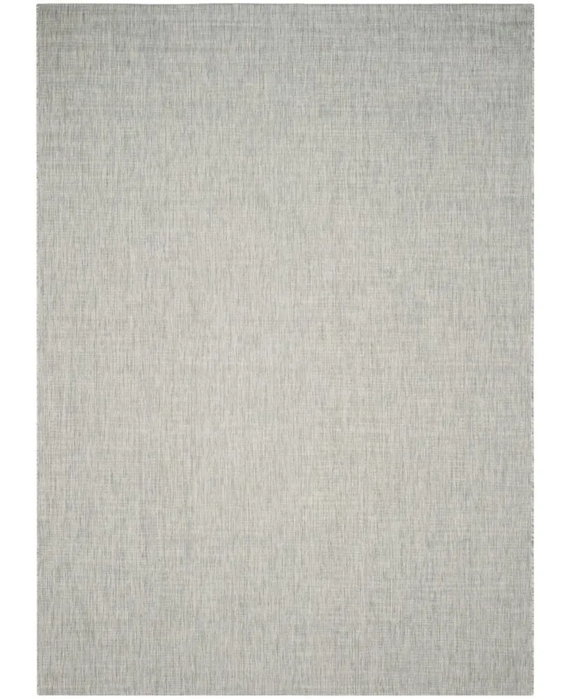 Safavieh Courtyard CY8576 Gray and Turquoise 8' x 11' Sisal Weave Outdoor Area Rug