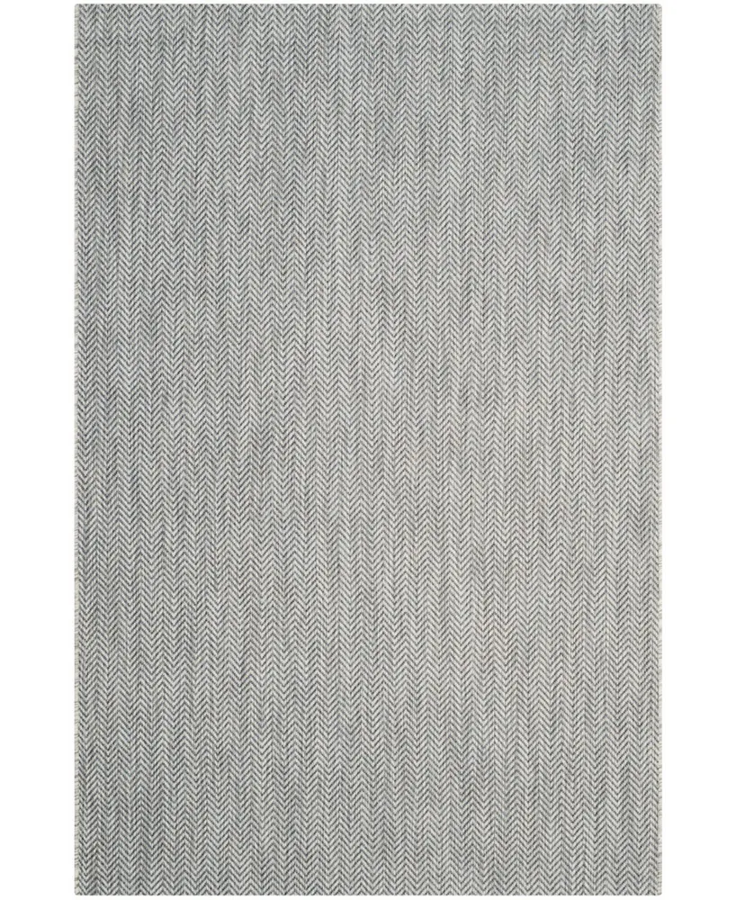 Safavieh Courtyard CY8022 Gray and Navy 6'7" x 6'7" Square Outdoor Area Rug