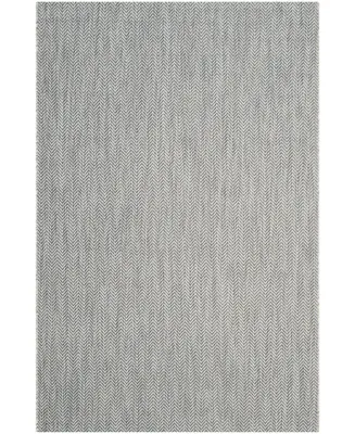 Safavieh Courtyard CY8022 Gray and Navy 6'7" x 6'7" Square Outdoor Area Rug