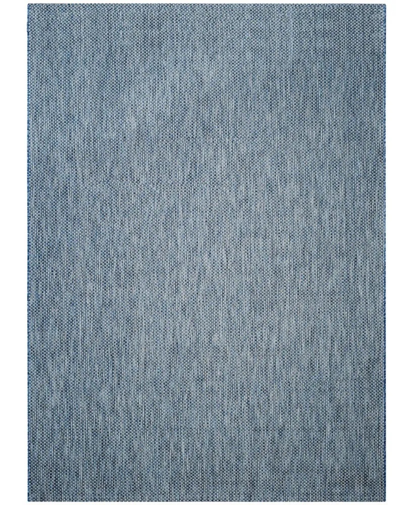 Safavieh Courtyard CY8521 Navy and Gray 9' x 12' Sisal Weave Outdoor Area Rug