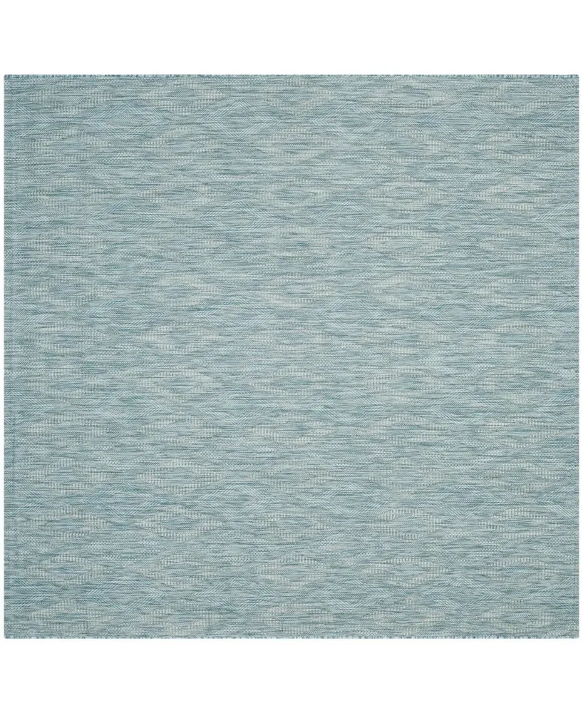 Safavieh Courtyard CY8522 Aqua 6'7" x 6'7" Square Outdoor Area Rug