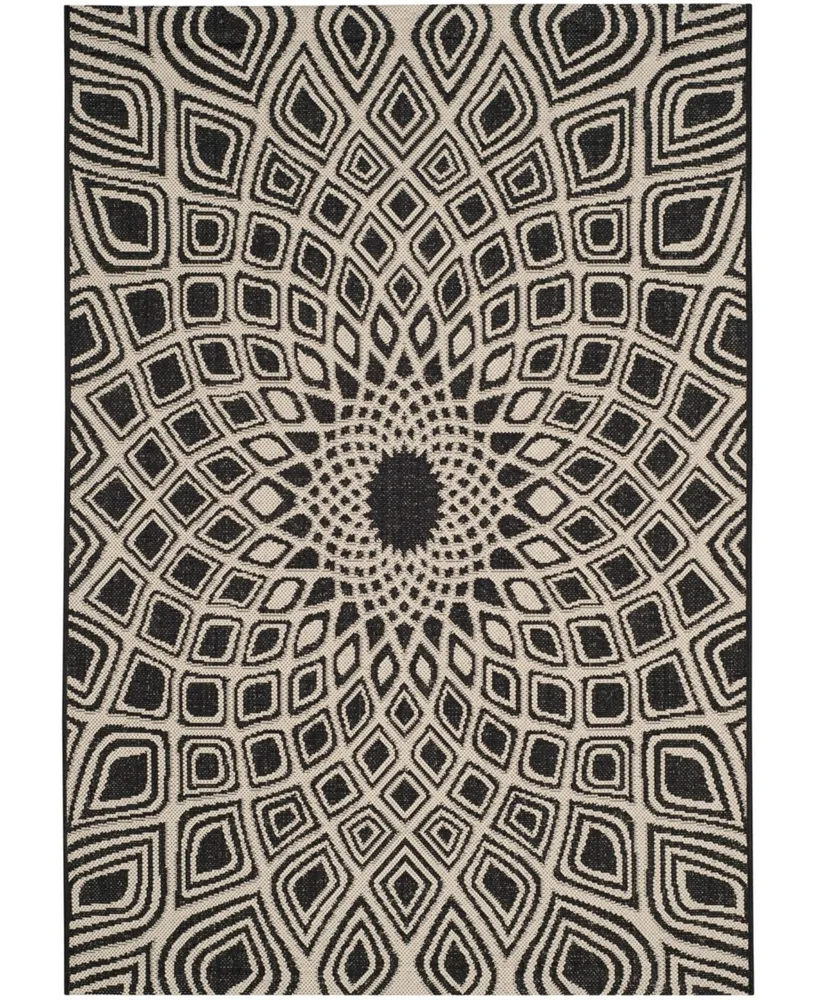 Safavieh Courtyard CY6616 and Beige 5'3" x 7'7" Sisal Weave Outdoor Area Rug