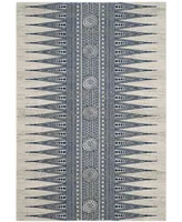 Safavieh Evoke EVK226 Ivory and Blue 4' x 6' Area Rug