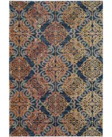 Safavieh Evoke EVK230 Blue and Orange 4' x 6' Area Rug