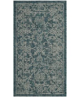 Safavieh Courtyard CY8680 Turquoise 2' x 3'7" Sisal Weave Outdoor Area Rug