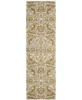 Safavieh Evoke EVK238 Ivory and Gold 2'2" x 7' Runner Area Rug