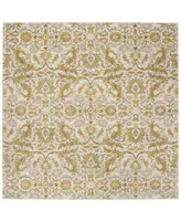 Safavieh Evoke EVK238 Ivory and Gold 6'7" x 6'7" Square Area Rug