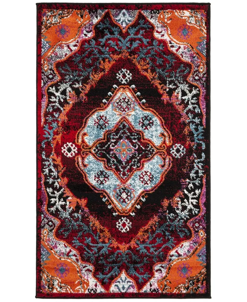 Safavieh Cherokee CHR912 Light Blue and Red 3' x 5' Area Rug