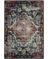 Safavieh Monaco MNC252 Blue and Fuchsia 4' x 5'7" Area Rug