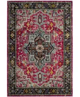 Safavieh Monaco MNC253 Fuchsia and Gray 8' x 10' Area Rug