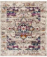 Safavieh Baldwin BDN193 Cream and Fuchsia 8' x 10' Area Rug